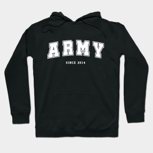 BTS ARMY since 2014 college varsity style Hoodie